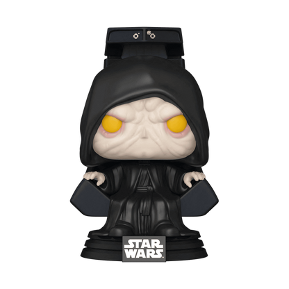 Emperor Palpatine on Throne Funko Pop! #614 Hot Topic Exclusive stock photo out-of-box from Star Wars: Return of the Jedi 40th