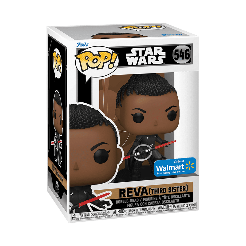 Reva Third Sister with Lightsaber Funko Pop! #546 Walmart Exclusive stock photo in-box from Star Wars Obi-Wan Kenobi
