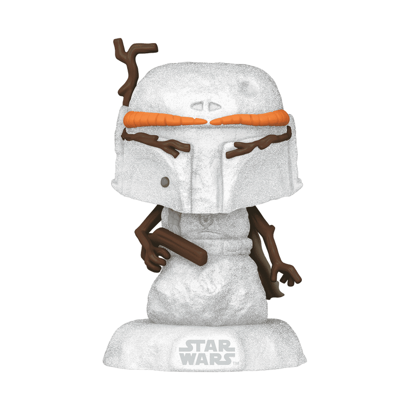 Snowman Boba Fett Funko Pop! #558 stock photo out-of-box from Star Wars