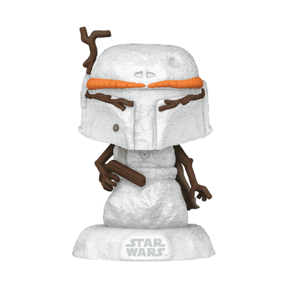Snowman Boba Fett Funko Pop! #558 stock photo out-of-box from Star Wars