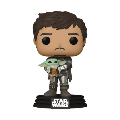 The Mandalorian with Grogu Funko Pop! #461 stock photo out-of-box from Star Wars: The Mandalorian