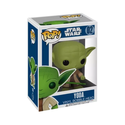 Yoda Funko Pop! #02 stock photo in-box from Star Wars