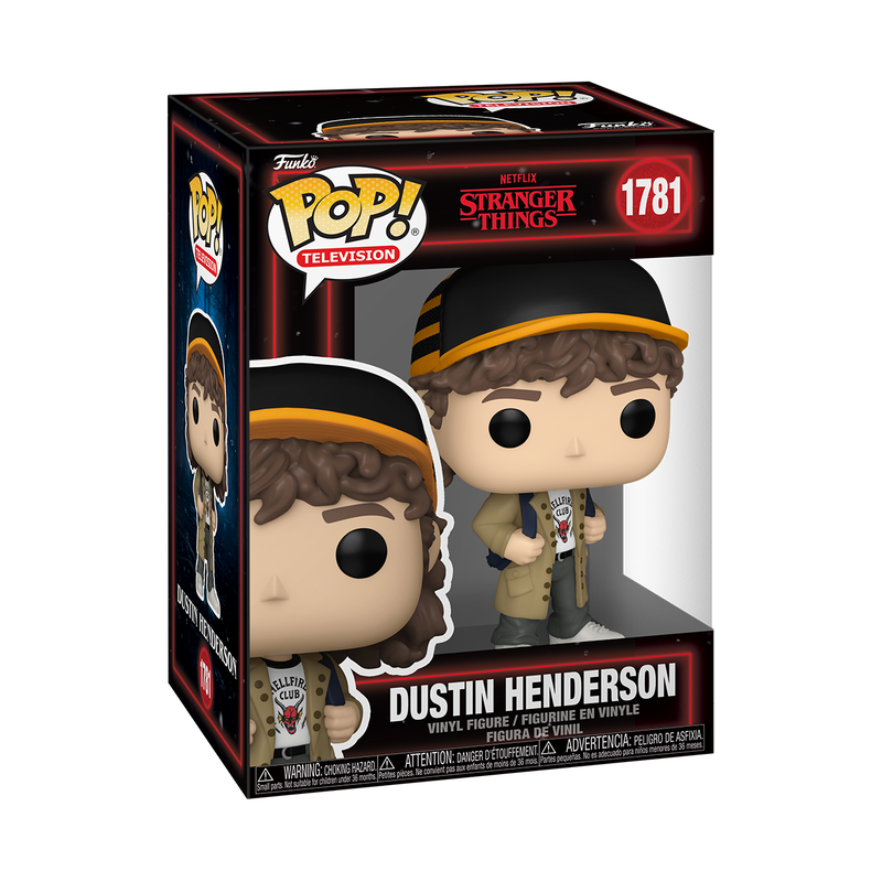 Dustin Henderson Funko Pop! #1781 in box packaging from Stranger Things