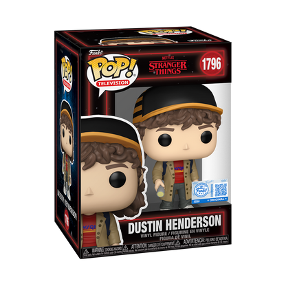 Dustin Henderson Funko Pop! #1796 Funko Exclusive stock photo in-box Stranger Things
