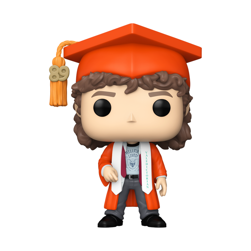 Dustin Henderson Graduation Funko Pop! #1887 stock photo out-of-box from Stranger Things