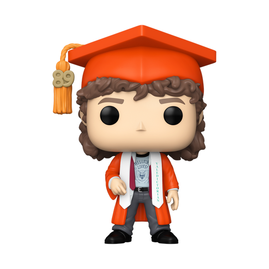 Dustin Henderson Graduation Funko Pop! #1887 stock photo out-of-box from Stranger Things