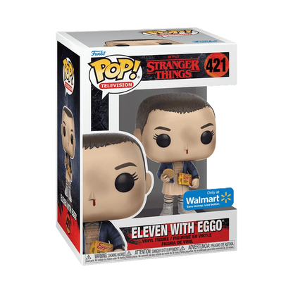 Eleven with Eggo Funko Pop! #421 Walmart Exclusive in box packaging from Stranger Things