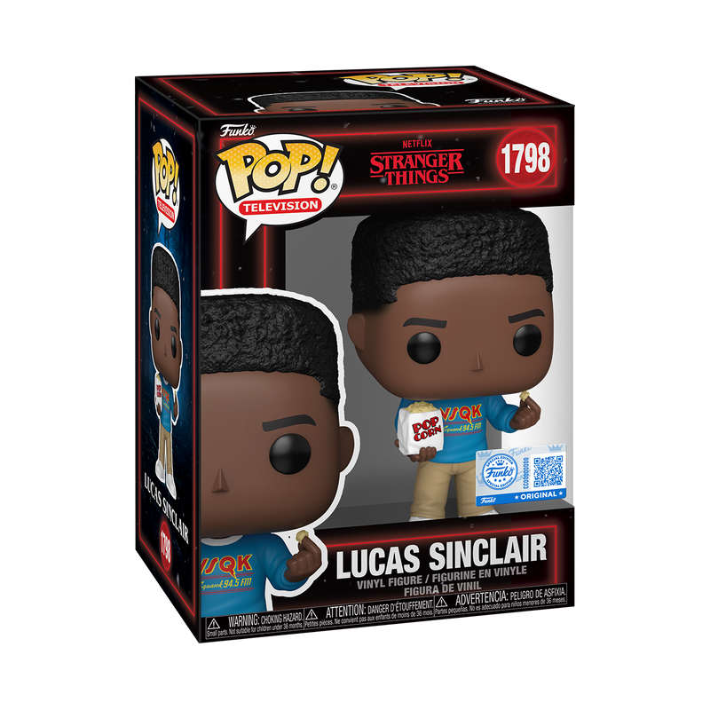 Lucas Sinclair Funko Pop! #1798 Funko Exclusive stock photo in-box Stranger Things
