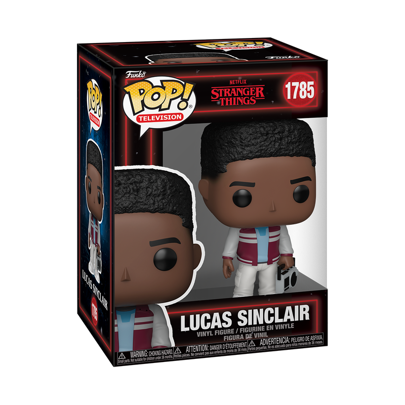 Lucas Sinclair with Boombox Funko Pop! #1785 in box packaging from Stranger Things