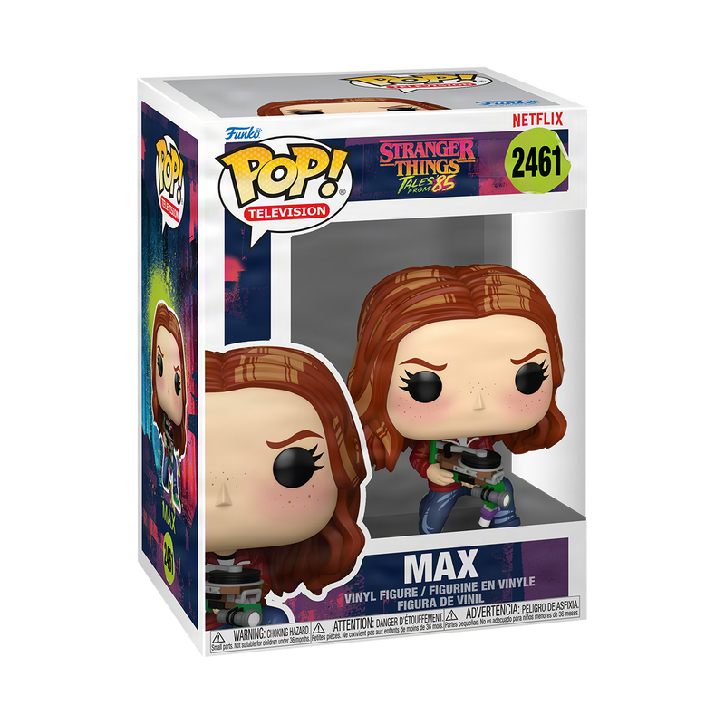 Max Funko Pop! #2461 stock photo in-box from Stranger Things Tales from '85
