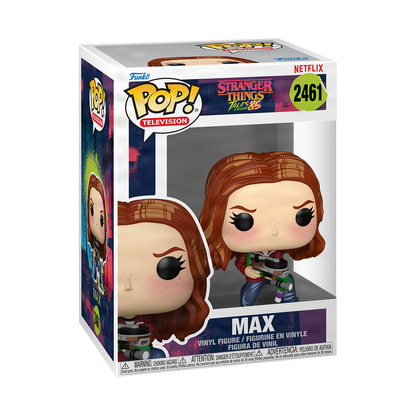 Max Funko Pop! #2461 stock photo in-box from Stranger Things Tales from '85