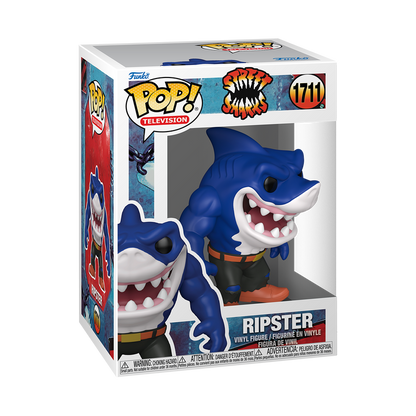 Funko Pop! Street Sharks Ripster #1711 figure shown inside original retail packaging