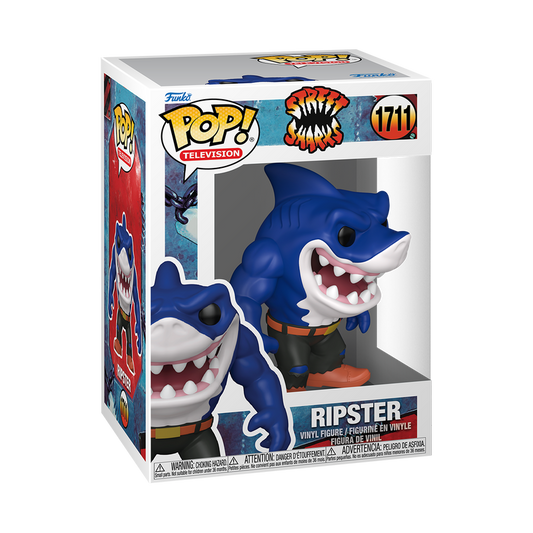 Funko Pop! Street Sharks Ripster #1711 figure shown inside original retail packaging