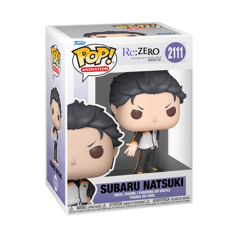 Funko Pop! Re:Zero Subaru Natsuki #2111 Funko Pop box packaging front view