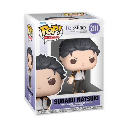 Funko Pop! Re:Zero Subaru Natsuki #2111 Funko Pop box packaging front view
