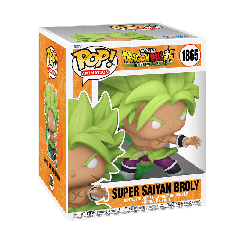 Funko Pop! Dragon Ball Super Super Saiyan Broly #1865 Funko Pop box packaging front view