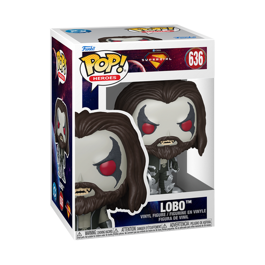 Lobo Funko Pop! #636 stock photo in-box from Supergirl