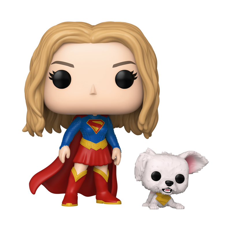 Supergirl with Puppy Krypto Funko Pop! #633 stock photo out-of-box from Supergirl