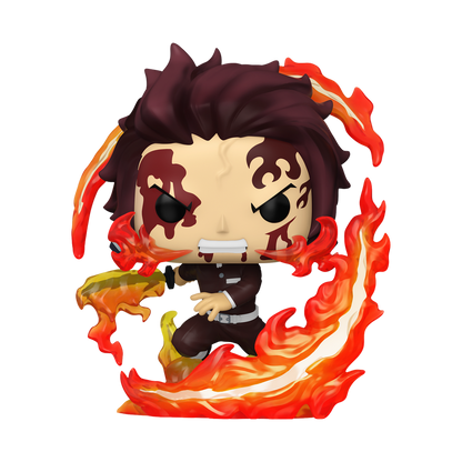 Funko Pop! Plus Demon Slayer Tanjiro Kamado Dancing Flash #2041 figure out of box