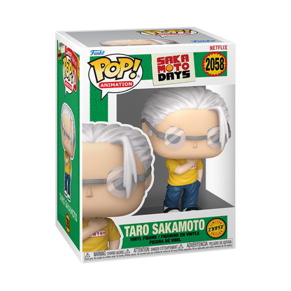 Funko Pop! Netflix Sakamoto Days Taro Sakamoto #2058 Chase Edition Funko Pop box packaging front view