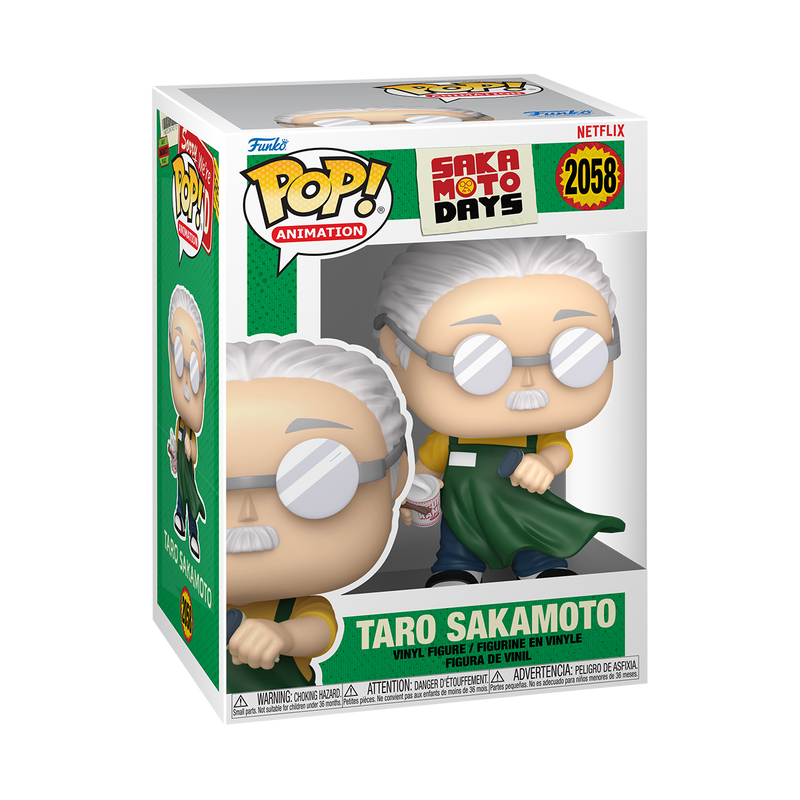 Funko Pop! Netflix Sakamoto Days Taro Sakamoto #2058 Funko Pop box packaging front view