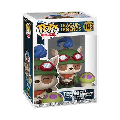 Funko Pop! League of Legends Teemo with Mushroom #1138 Funko Pop box packaging front view
