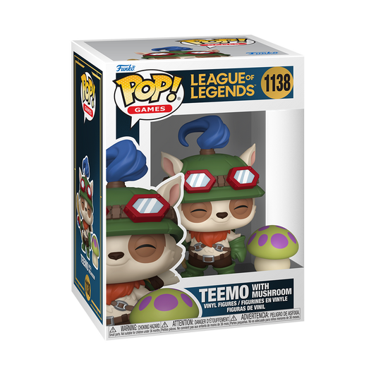 Funko Pop! League of Legends Teemo with Mushroom #1138 Funko Pop box packaging front view