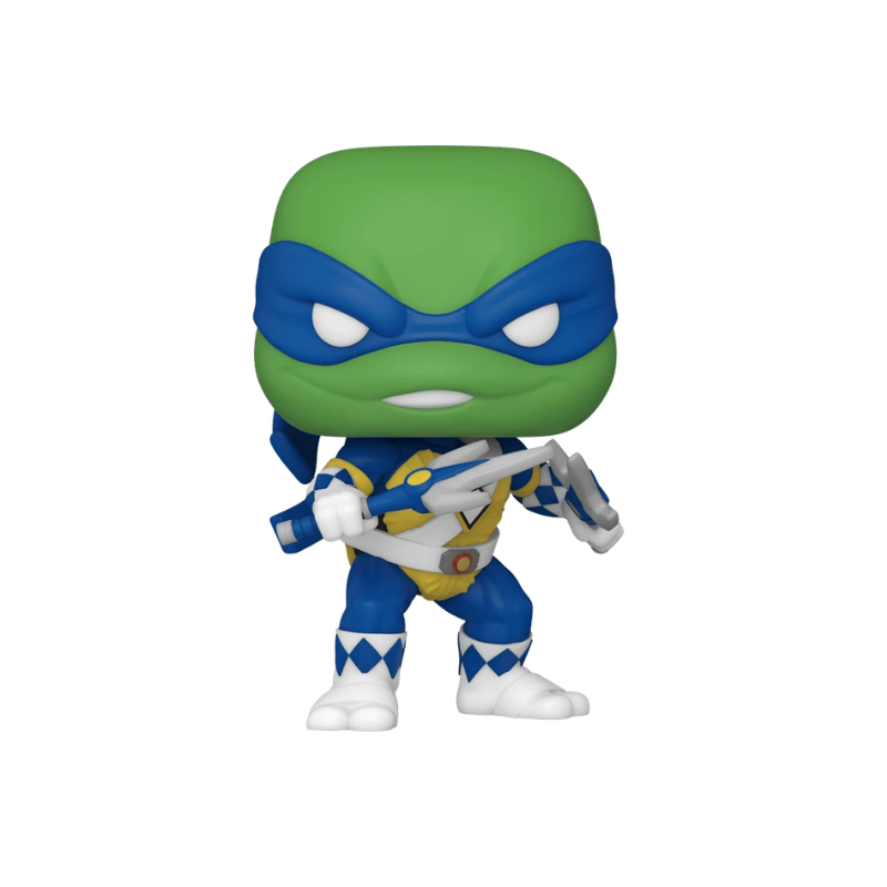 Leonardo as Mighty Morphin Power Ranger Funko Pop! #104 San Diego Comic Con 2022 Toy Tokyo Exclusive stock photo out-of-box