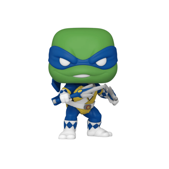 Leonardo as Mighty Morphin Power Ranger Funko Pop! #104 San Diego Comic Con 2022 Toy Tokyo Exclusive stock photo out-of-box