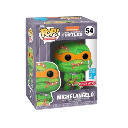 Michelangelo Art Series Funko Pop! #54 Target Exclusive stock photo in-box from Teenage Mutant Ninja Turtles