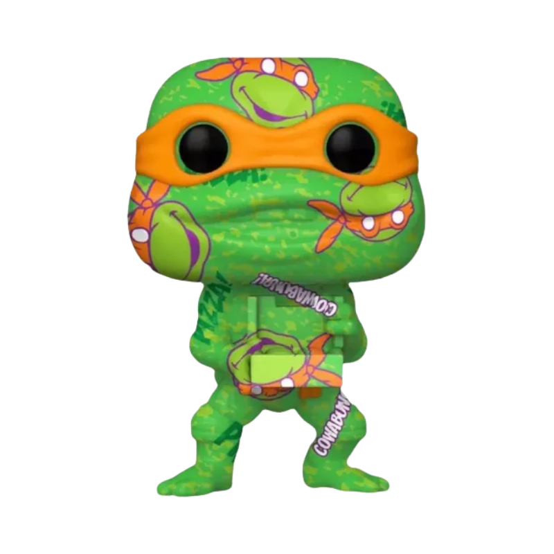 Michelangelo Art Series Funko Pop! #54 Target Exclusive stock photo out-of-box from Teenage Mutant Ninja Turtles