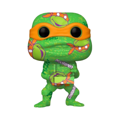 Michelangelo Art Series Funko Pop! #54 Target Exclusive stock photo out-of-box from Teenage Mutant Ninja Turtles