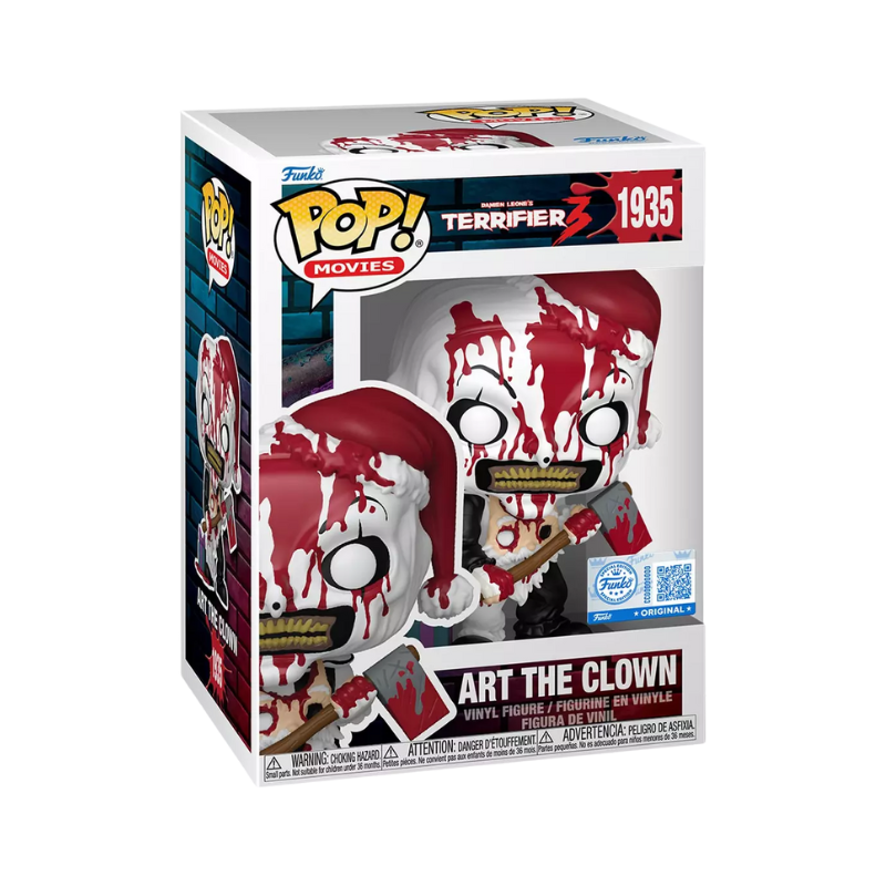 Art The Clown Funko Pop! #1935 Hot Topic Exclusive stock photo in-box from Terrifier 3
