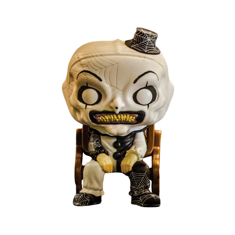 Stock photo of Terrifier 3 Funko Pop! Art the Clown #2090 Hot Topic Scare Fair 2026 Exclusive out of box.