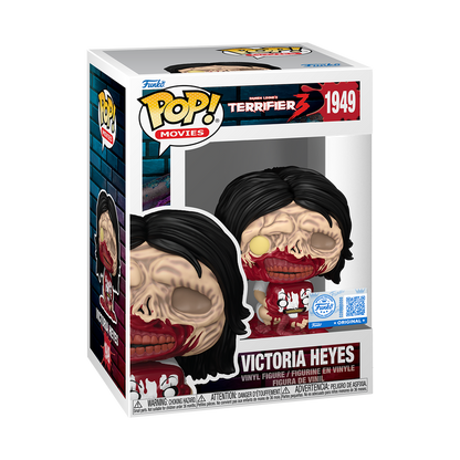 Funko Pop! Terrifier 3 Victoria Heyes #1949 Entertainment Earth Exclusive figure from the complete set shown inside original retail packaging