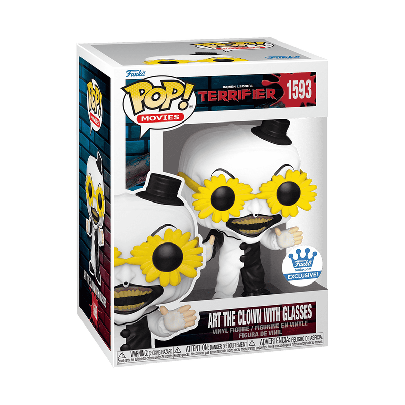 Art the Clown with Sunglasses Funko Pop #1593 in box packaging