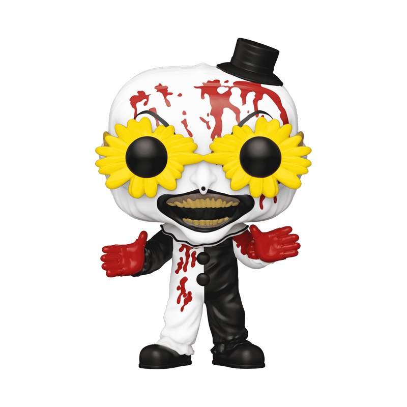 Art the Clown with Glasses Exclusive Chase Funko Pop! #1593 stock photo out-of-box Terrifier