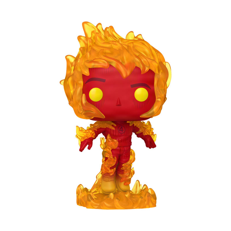 Human Torch Funko Pop! #1517 stock photo out-of-box from The Fantastic Four: First Steps