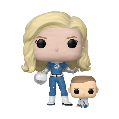 Invisible Woman & Franklin Funko Pop! #1514 stock photo out-of-box from The Fantastic Four: First Steps