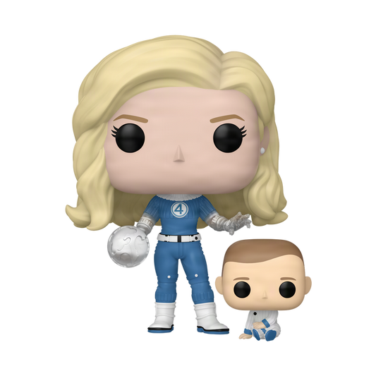 Invisible Woman & Franklin Funko Pop! #1514 stock photo out-of-box from The Fantastic Four: First Steps