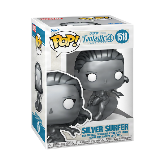 Silver Surfer Funko Pop! #1518 stock photo in-box from The Fantastic Four: First Steps