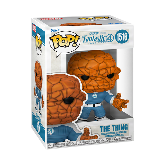 The Thing Funko Pop! #1516 stock photo in-box from The Fantastic Four: First Steps