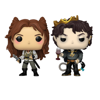 Jude Duarte and Cardan Greenbriar Funko Pop! #48 and #49 stock photo out-of-box from The Folk of the Air