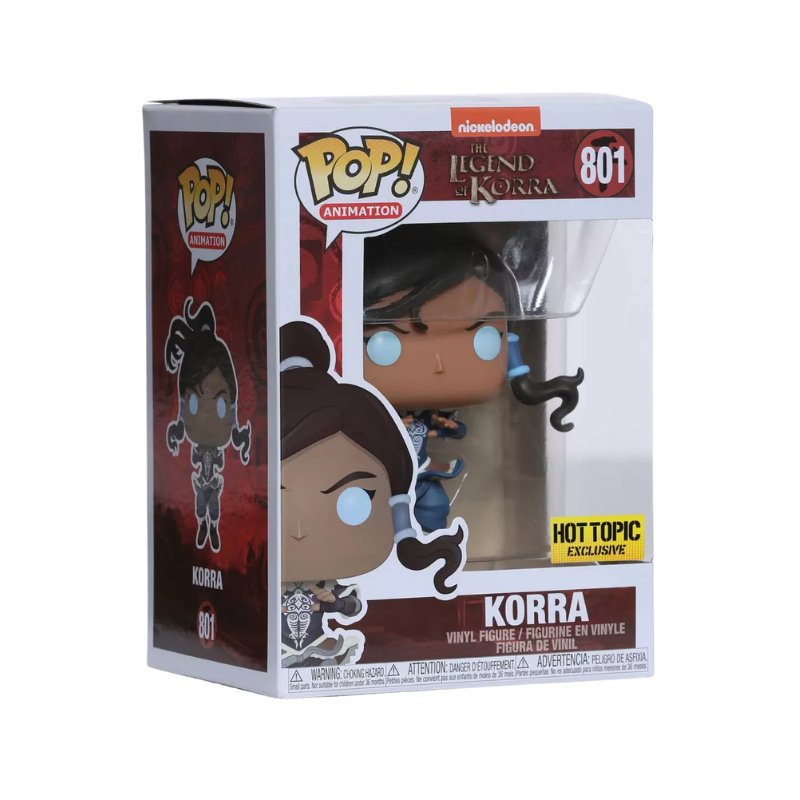 Korra Funko Pop! #801 Hot Topic Exclusive stock photo in-box from The Legend of Korra
