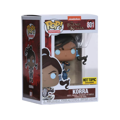 Korra Funko Pop! #801 Hot Topic Exclusive stock photo in-box from The Legend of Korra