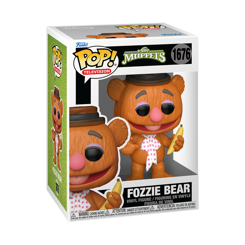 Fozzie Bear Funko Pop! #1676 in box packaging from The Muppets