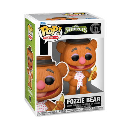 Fozzie Bear Funko Pop! #1676 in box packaging from The Muppets
