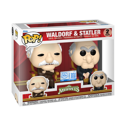 Waldorf & Statler Funko Pop 2 Pack Exclusive in box packaging from The Muppets