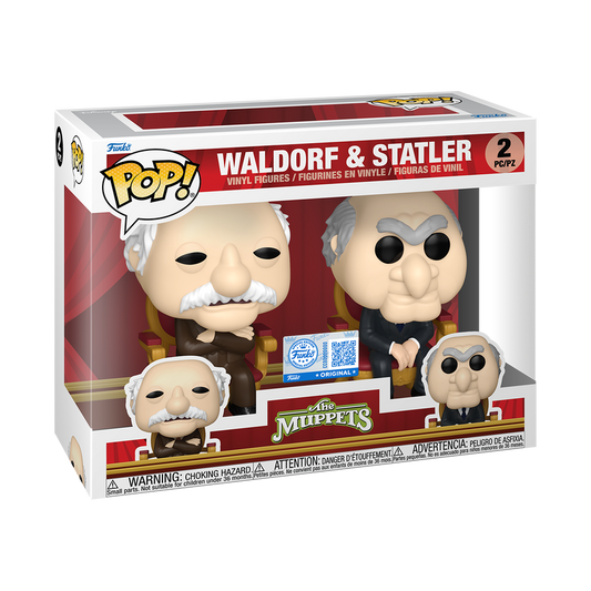 Waldorf & Statler Funko Pop 2 Pack Exclusive in box packaging from The Muppets