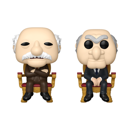 Waldorf & Statler Funko Pop 2 Pack Exclusive figures out of box from The Muppets